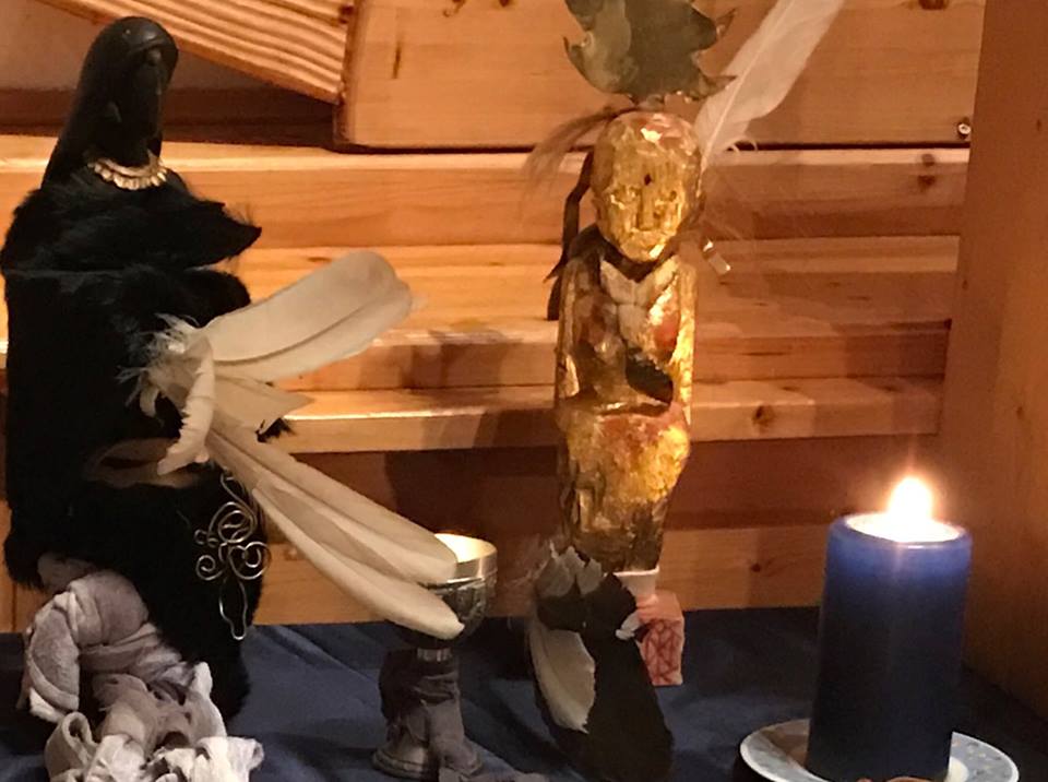 Mutter-Altar-schamanische-Gegenstände